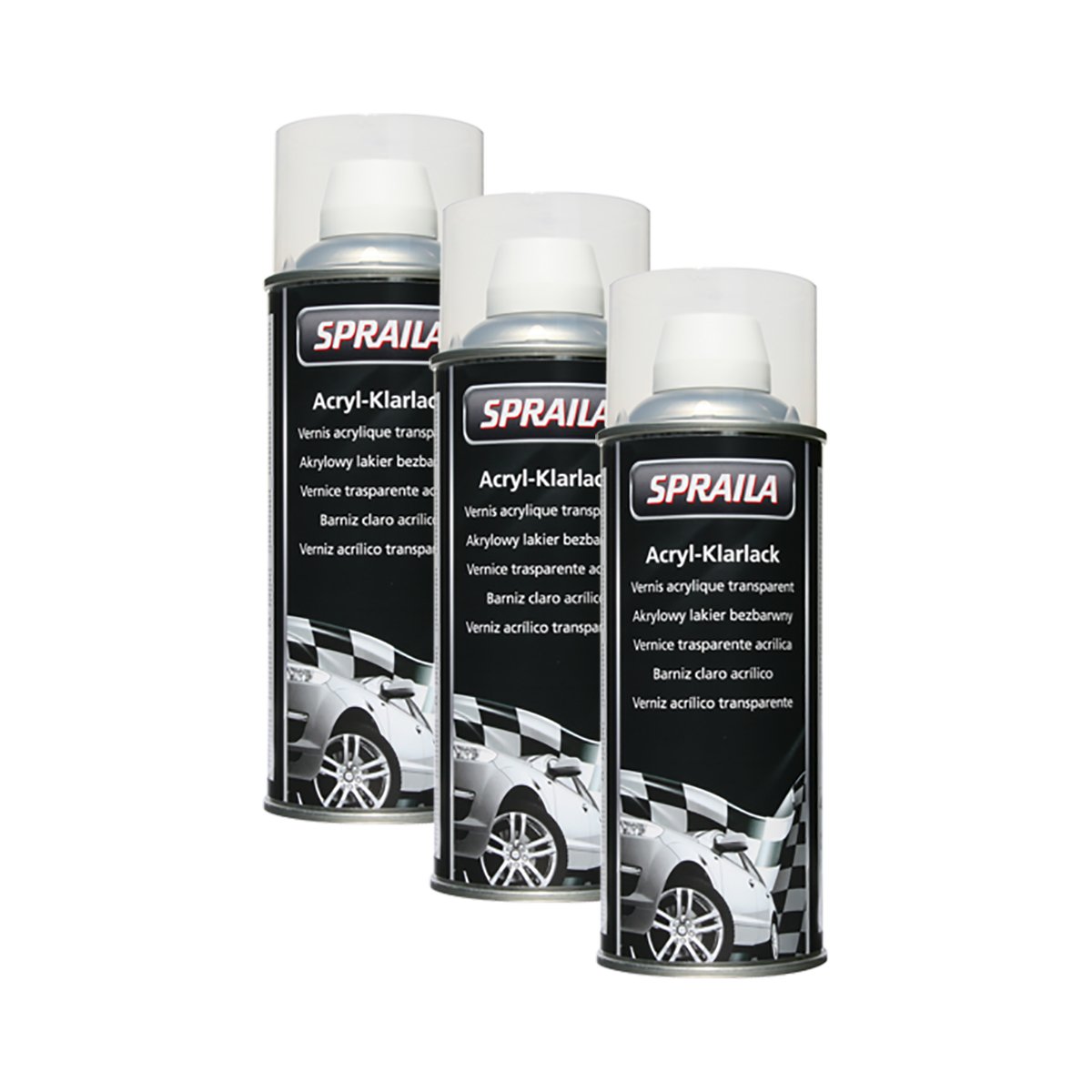 3X KWASNY 300 917 Auto-K SPRAILA 2-Schicht-Klarlack 500ml von KWASNY_bundle