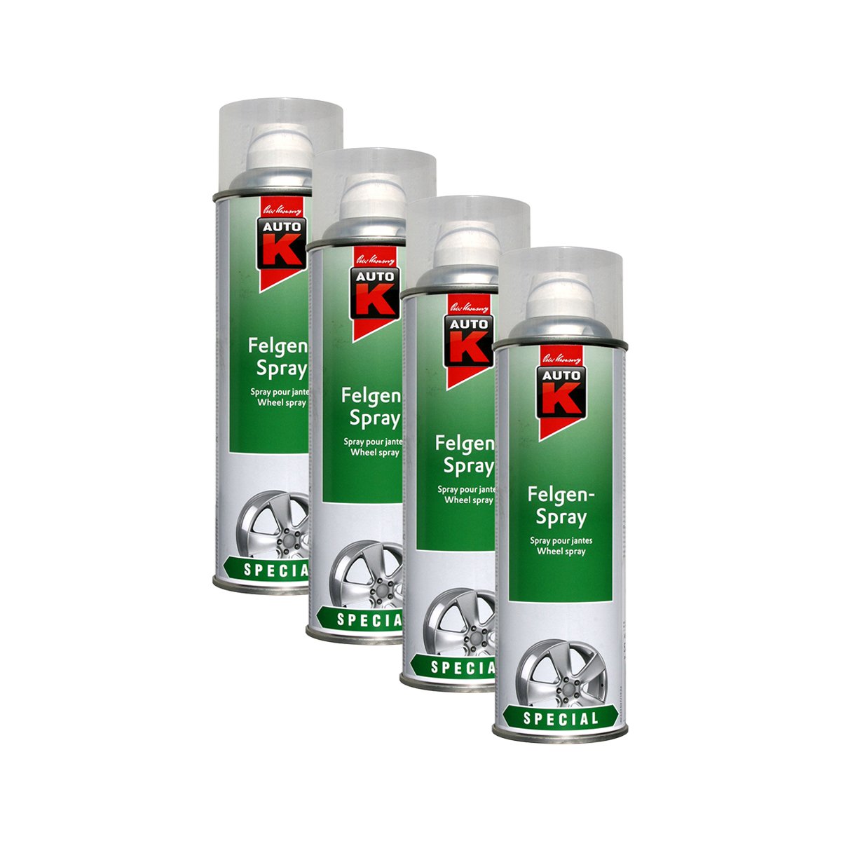 Kwasny 4X 633 053 Auto-K Special Felgen-Spray Schutz-Klarlack 500ml von Kwasny