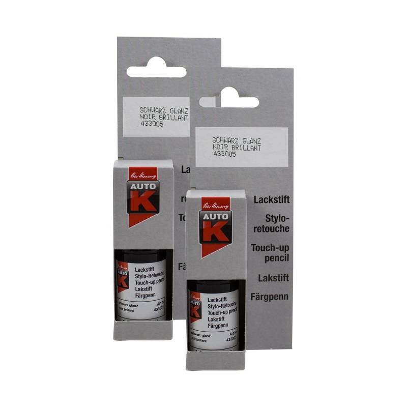 KWASNY Schwarz Glänzend Lackstift Glanz Reparaturstift Kratzerentferner 433 005 9Ml 2X von Kwasny