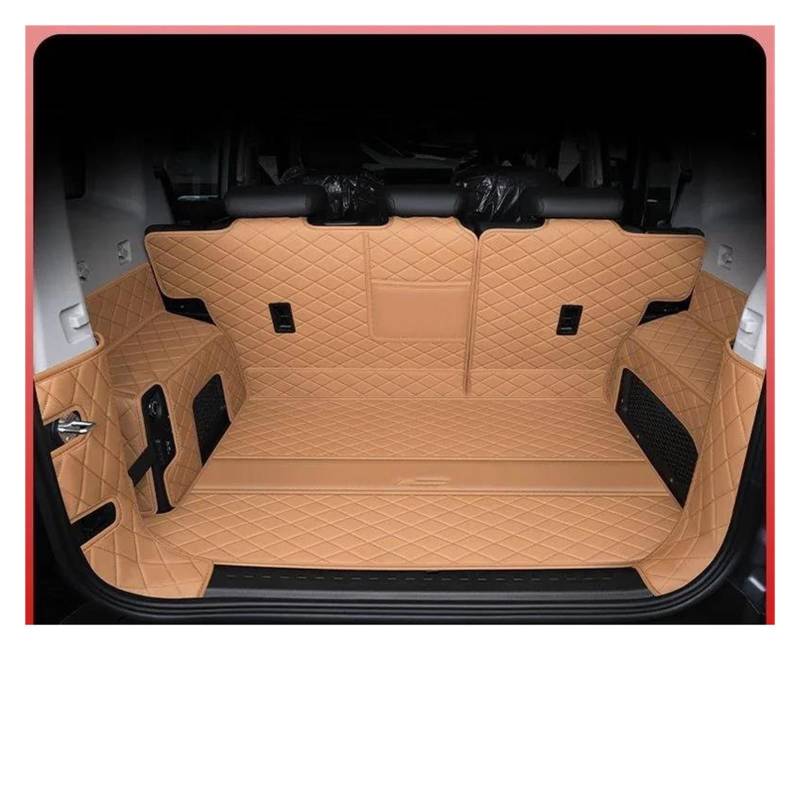 Cargo Teppich Schutzmatte Für C&hery Für Jetour T2 2023 2024 Auto Stamm Matten Boot Matten Innen Abdeckung Langlebig Cargo-Liner Auto Zubehör Cargo Teppich(Full Set Brown) von KWAYA