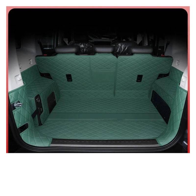 Cargo Teppich Schutzmatte Für C&hery Für Jetour T2 2023 2024 Auto Stamm Matten Boot Matten Innen Abdeckung Langlebig Cargo-Liner Auto Zubehör Cargo Teppich(Full Set Green) von KWAYA