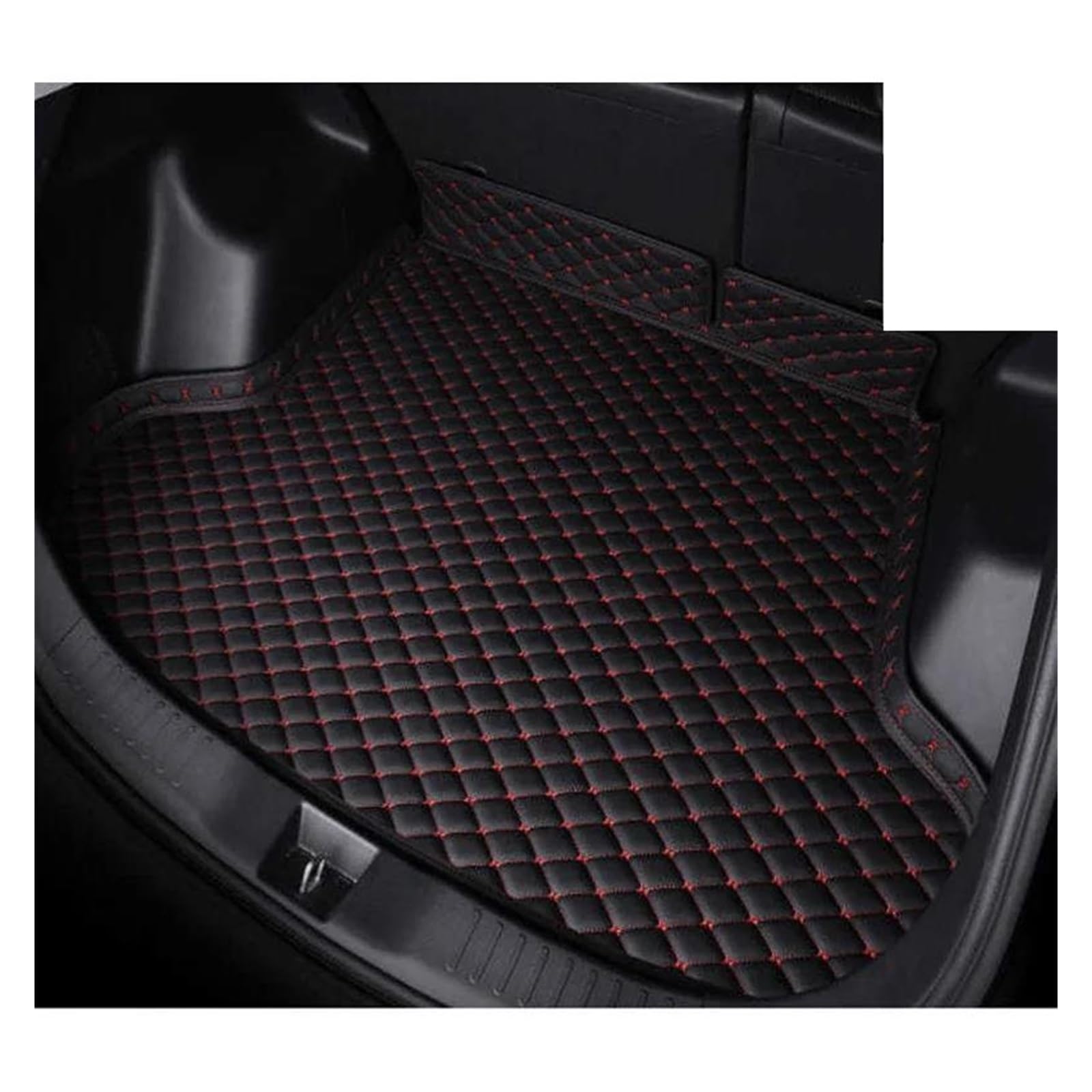 Cargo Teppich Schutzmatte Für H& Für Ix35 2010 2011 2012 2013 2014 2015 Kofferraum Matte Teppich Teppiche Cargo Liners Auto Interne Zubehör Cargo Teppich(Black red 2) von KWAYA