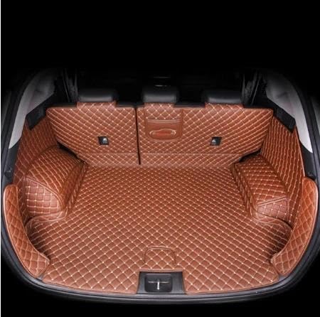 Cargo Teppich Schutzmatte Für H& Für T&ucson 2016 2017 2018 2019 2020 Auto Leder Kofferraum Matte Cargo-Liner Custom Interior Boot Zubehör Cargo Teppich(3,B) von KWAYA