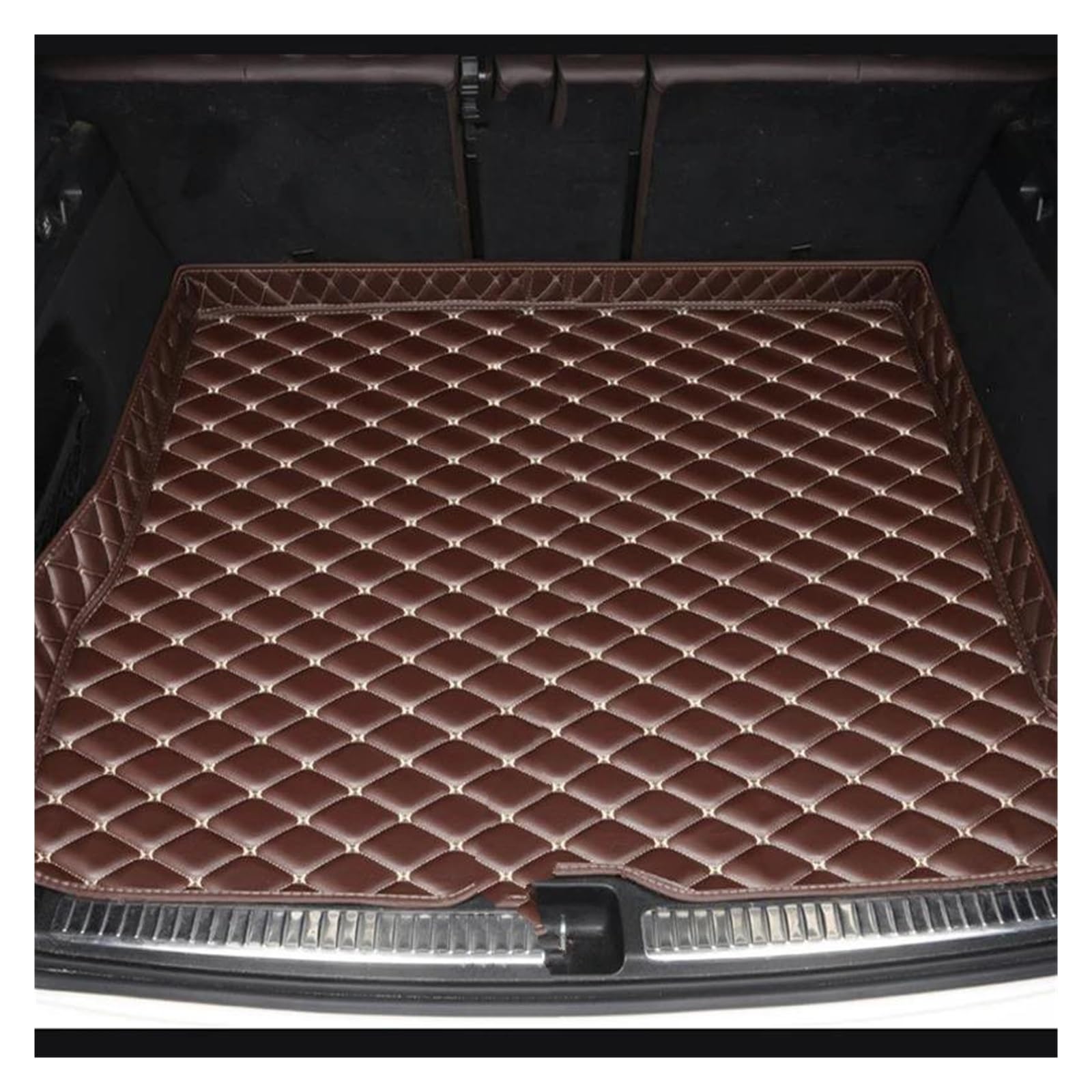 Cargo Teppich Schutzmatte Für Q&ashqai J10 2006 2007 2008 2009 2010 2011 2012 Kofferraum Matte Kofferraum Abdeckung Pad Cargo-Liner Fach Auto Leder Zubehör Cargo Teppich(Coffee) von KWAYA