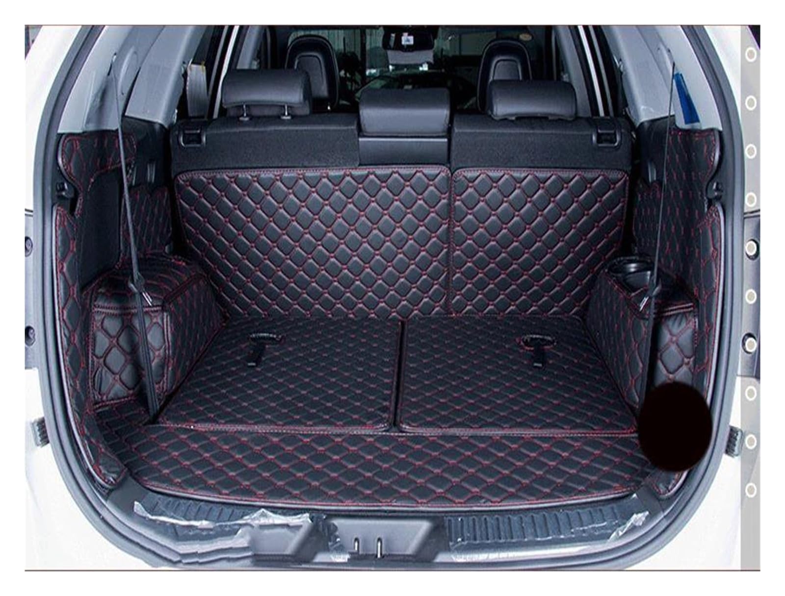 Cargo Teppich Schutzmatte Für S&Koda Für K&odiaq 7 Sitze Auto Spezielle Kofferraummatten wasserdichte Cargo-Liner Kofferraum Teppiche Cargo Teppich(Black) von KWAYA