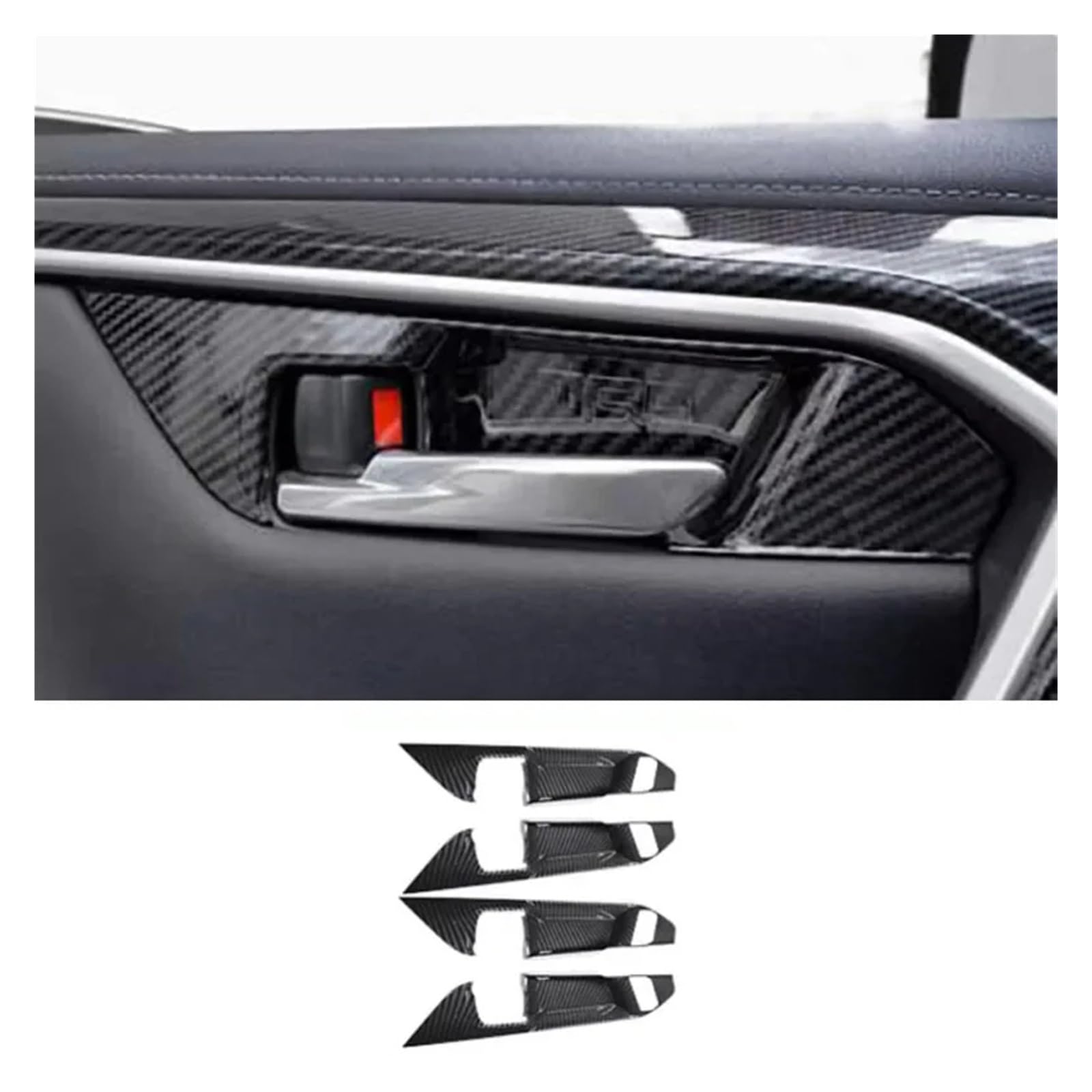 Control Panel Interieur Für Für R&av4 2019 2020 2021 2022 2023 Auto Innen Zubehör Konsole Getriebe Shift Panel Fenster Schalter Abdeckung Borte Mittelkonsole Trim(Inner Door Handle 2) von KWAYA