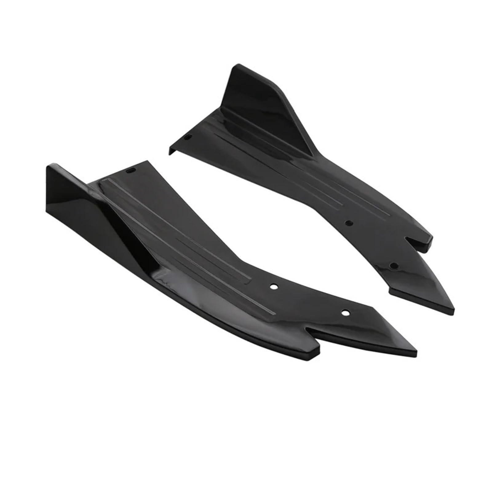 Kofferraumdachspoiler Für A4 B8 Auto Heckstoßstange Diffusor Splitter Spoiler Canards Tuning Access Seitenschweller Abdeckung Auto Heckspoiler(Black) von KWAYA