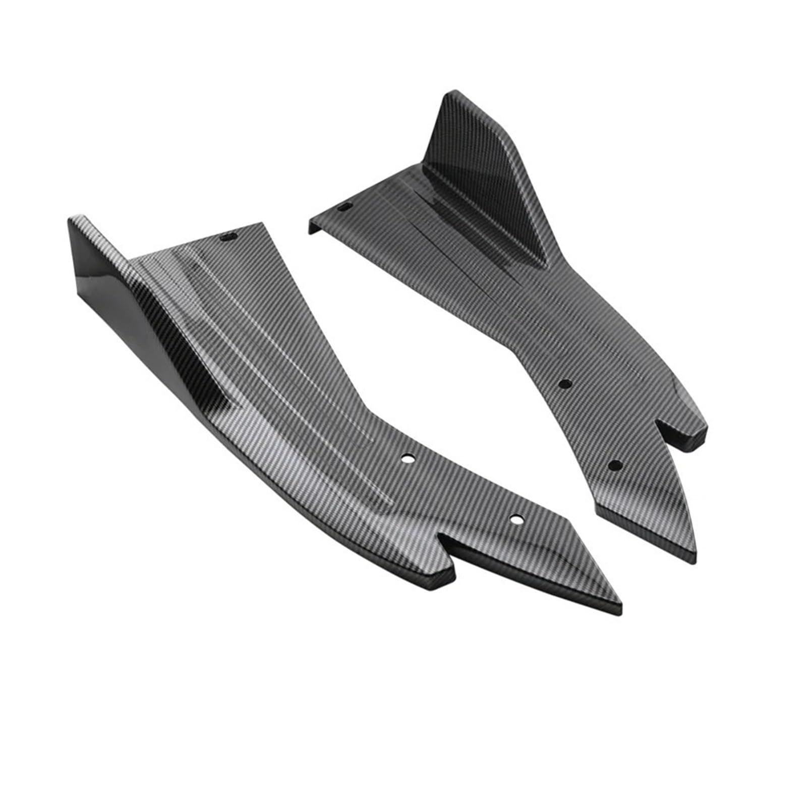 Kofferraumdachspoiler Für A4 B8 Auto Heckstoßstange Diffusor Splitter Spoiler Canards Tuning Access Seitenschweller Abdeckung Auto Heckspoiler(Carbon Look) von KWAYA