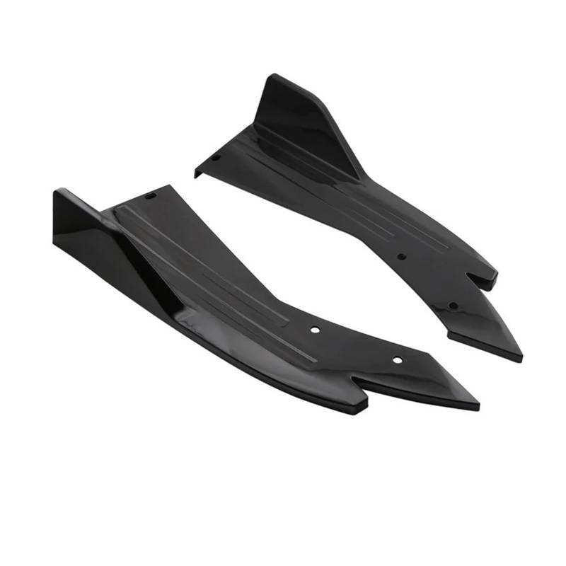 Kofferraumdachspoiler Für A4 B8 Universal Auto Spoiler Canards Seite Röcke Abdeckung Auto Tuning Zugang Hinten Stoßstange Diffusor Splitter Auto Heckspoiler(Black) von KWAYA