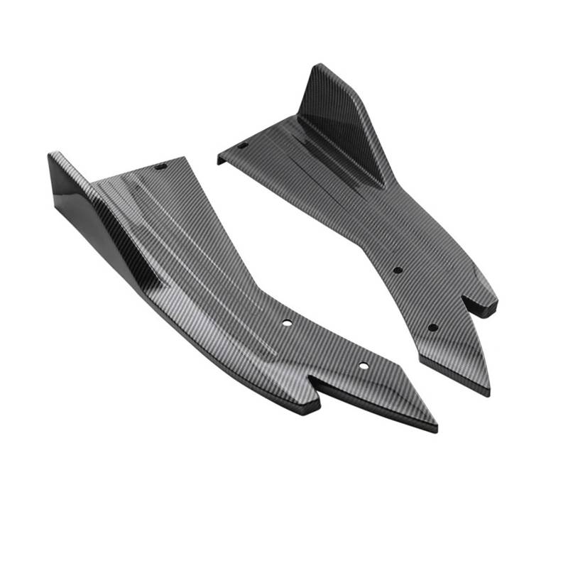 Kofferraumdachspoiler Für A4 B8 Universal Auto Spoiler Canards Seite Röcke Abdeckung Auto Tuning Zugang Hinten Stoßstange Diffusor Splitter Auto Heckspoiler(Carbon Look) von KWAYA