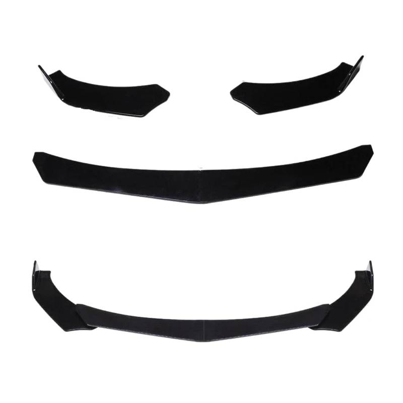 Kofferraumdachspoiler Für E-Klasse W212 E200 E220 E250 E300 E350 Auto Frontstoßstange Lip Splitter Spoiler Abdeckung Body Kit Guards Zubehör Auto Heckspoiler(Black) von KWAYA