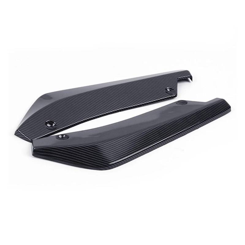 Kofferraumdachspoiler Für E90 E92 F30 F31 F32 F33 F22 F10 F01 Auto Heckstoßstange Lip Wrap Winkel Splitter Spoiler Diffusor Canard Glänzend Schwarz 2St Auto Heckspoiler(Carbon Look) von KWAYA