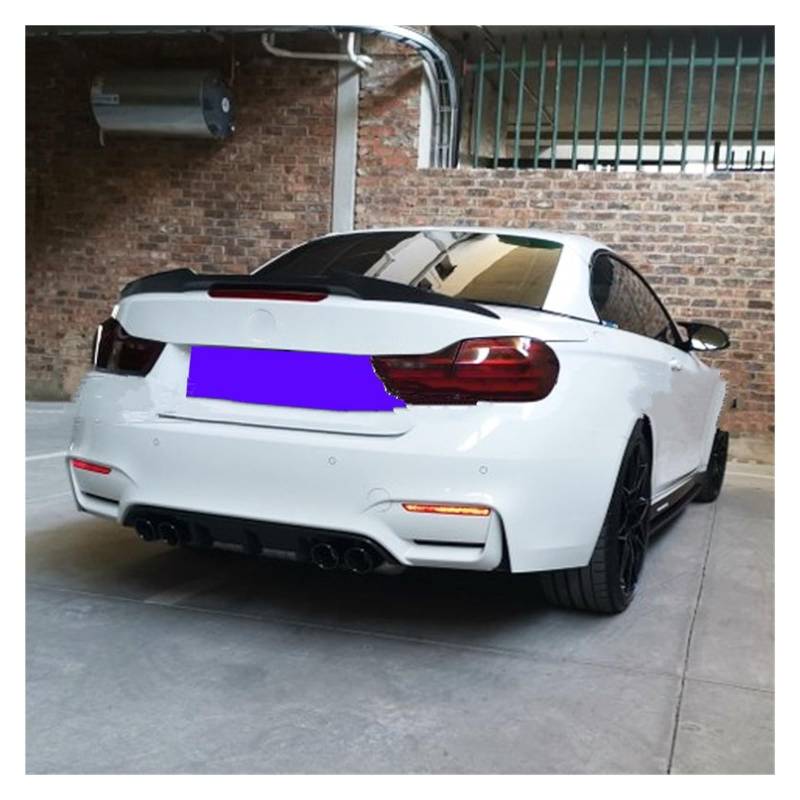 Kofferraumdachspoiler Für F33 Cabrio 4 Serie 4 Für 20i 428i 435i F83 Für M4 2014 2015 2016-UP Stil Hinten Dach Spoiler Stamm Lip Flügel Carbon Faser Auto Heckspoiler(Real Carbon Fiber) von KWAYA