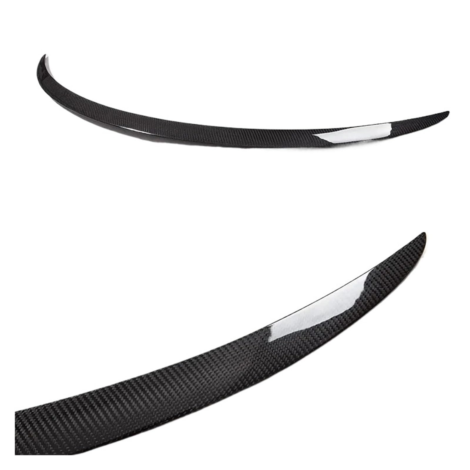 Kofferraumdachspoiler Für Modell 3 Für Highland Model3 Für Highlander 2024 Auto Spoiler Stamm Flügel Carbon Fiber Hinten Boot Spoiler Zubehör Auto Heckspoiler(Glossy) von KWAYA