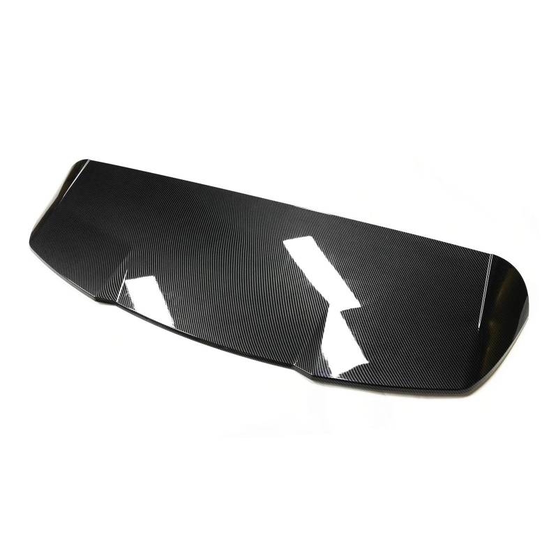 Kofferraumdachspoiler Für Q8 2019 2020 2021 2022 2023 4 Tür SUV Auto Hinten Stamm Dach Spoiler Flügel Heckklappe Oberen Splitter Lip Carbon Look Auto Heckspoiler(Carbon Fiber Look) von KWAYA