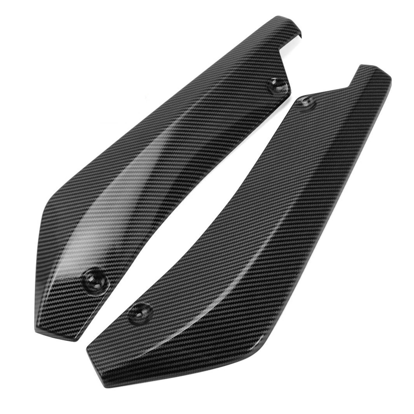 Kofferraumdachspoiler Für Seat Für Leon Mk3 5F Für Ibiza 6j 6l 1P 1M Für Ateca Für Arona Für Cupra Für Formrentor Auto Vorne Hinten Stoßstange Streifen Lip Spoiler Auto Heckspoiler(Carbon Fiber) von KWAYA