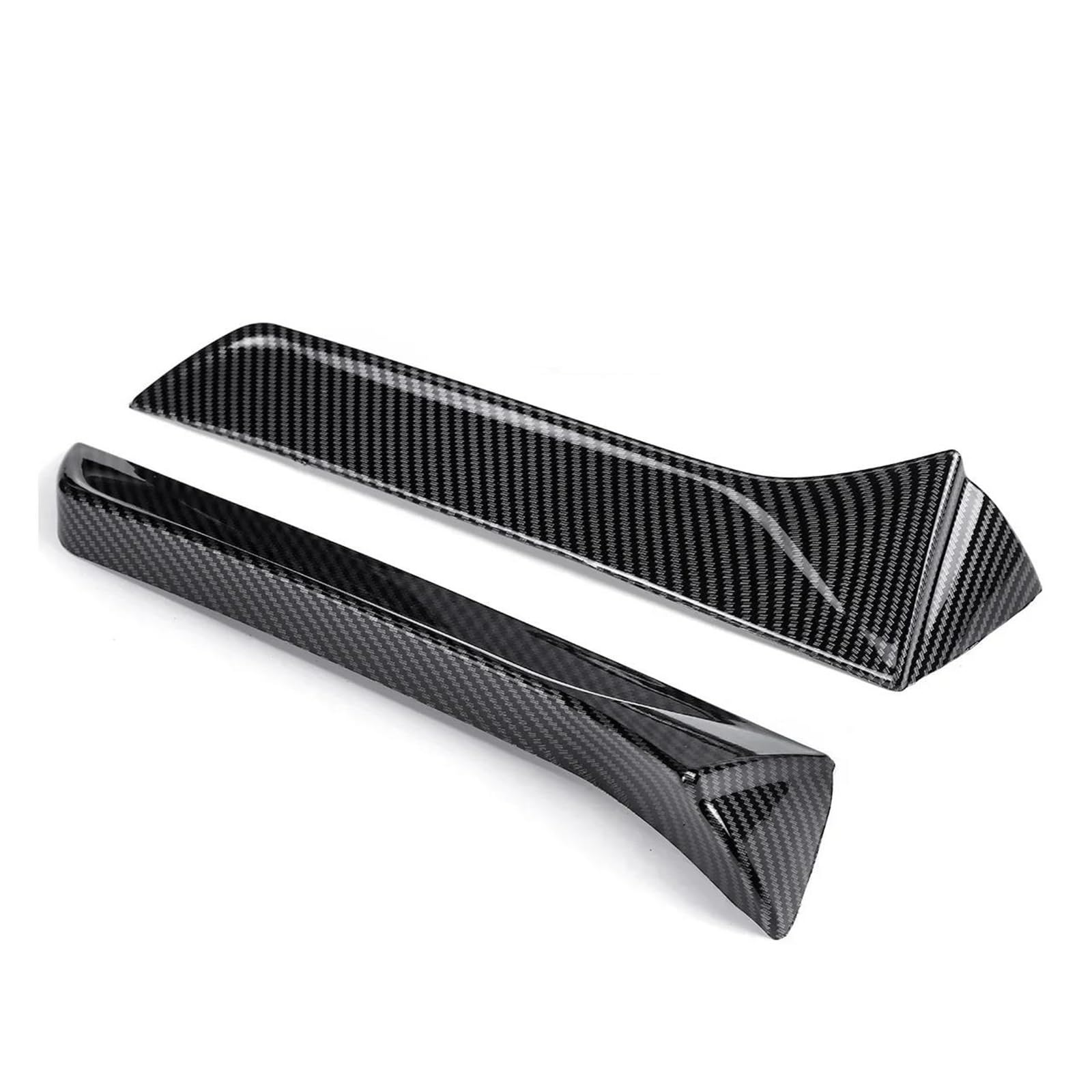 Kofferraumdachspoiler Für Sitz Für Leon 5F Für FR Mk3 MK3.5 5 Tür Hinten Dach Flügel Seite Rand Schwanz Auto Fenster Trim Lip Spoiler Klappe Hinten Stamm Fenster Lippe Auto Heckspoiler(Carbon Fiber Lo von KWAYA