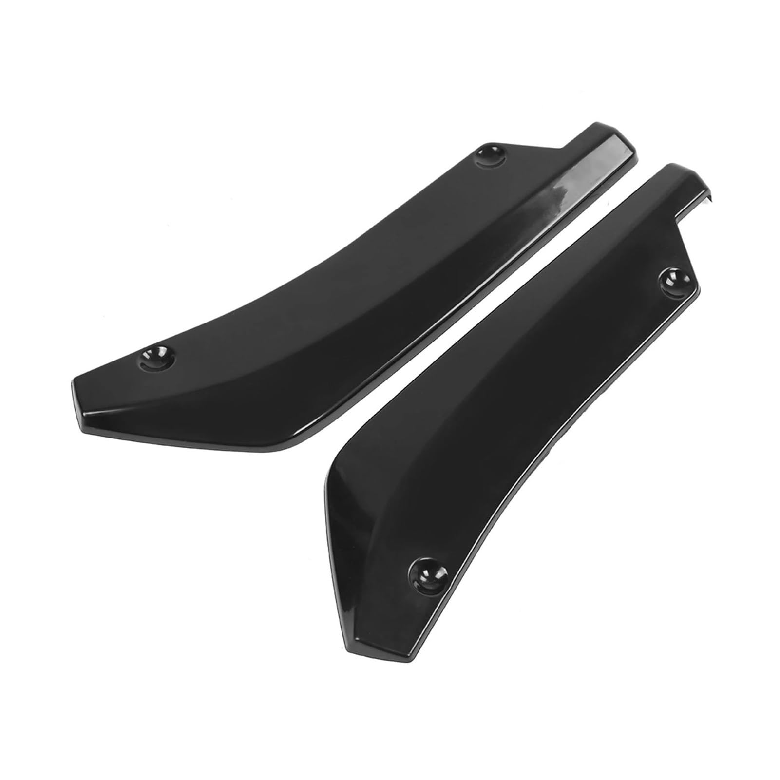 Kofferraumdachspoiler Universal Auto Modifizierte Heckstoßstange Splitter Flossen Stoßstange Canard Diffusor Spoilerlippe Splitter Flossen Heckstoßstange Diffusor 1 Paar Auto Heckspoiler(Black) von KWAYA