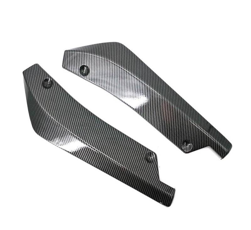 Kofferraumdachspoiler Universal Auto Vorne Stoßstange Hinten Streifen Spoiler Diffusor Splitter Für Octavia Für Schnelle Für Fabia F Für A5 Für A7 Auto Heckspoiler(Carbon Fiber) von KWAYA