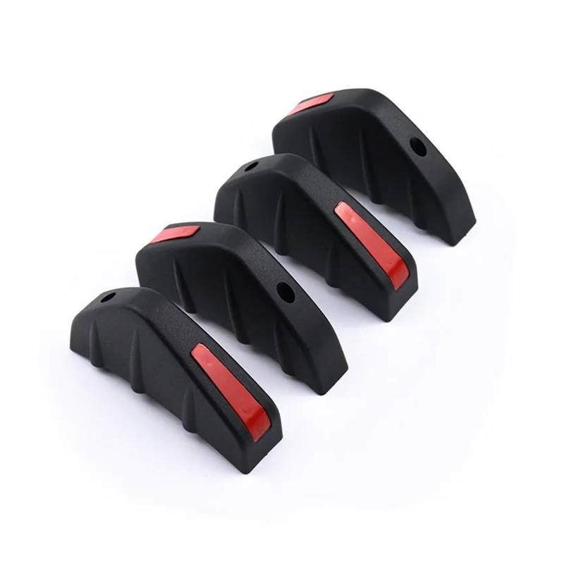 Kofferraumdachspoiler Universal Für Fiesta Mk6 Auto Heckstoßstange Diffusor Antikollisionsspoiler Abs Auto Heckspoiler(Black Red) von KWAYA