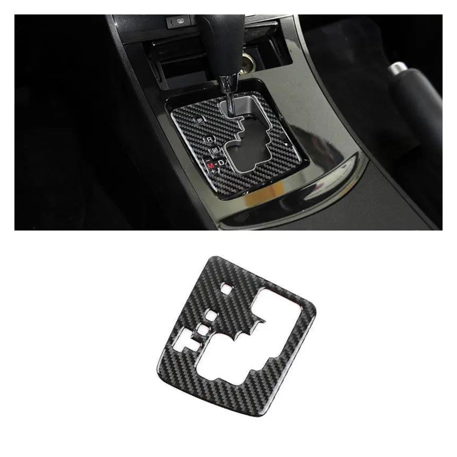 Mittelkonsole Interieur 1pc Für M&azda 3 Für Axela 2010 2011 2012 2013 Auto Getriebe Shift Panel Trim Abdeckung Weichen Carbon Bedienfeld Dekoration(Inner Frame LHD) von KWAYA