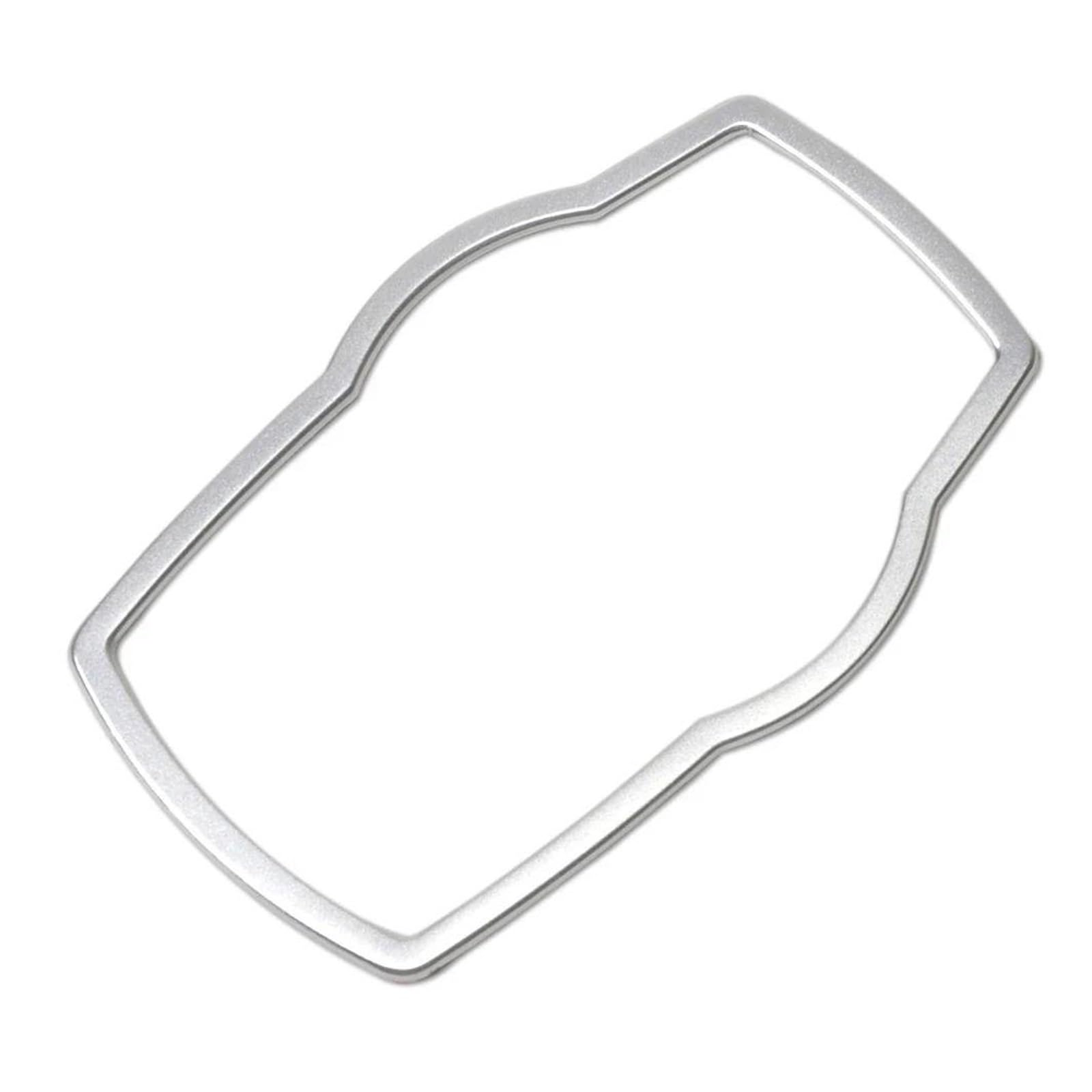 Mittelkonsole Interieur Für 1 3 4 5 7 Serie Für X1 Für X3 Für X4 Für X5 Für X6 E81 E87 F30 Auto Multimedia Tasten Abdeckung Molding Trim Innen Zubehör Bedienfeld Dekoration(Bright Silver) von KWAYA