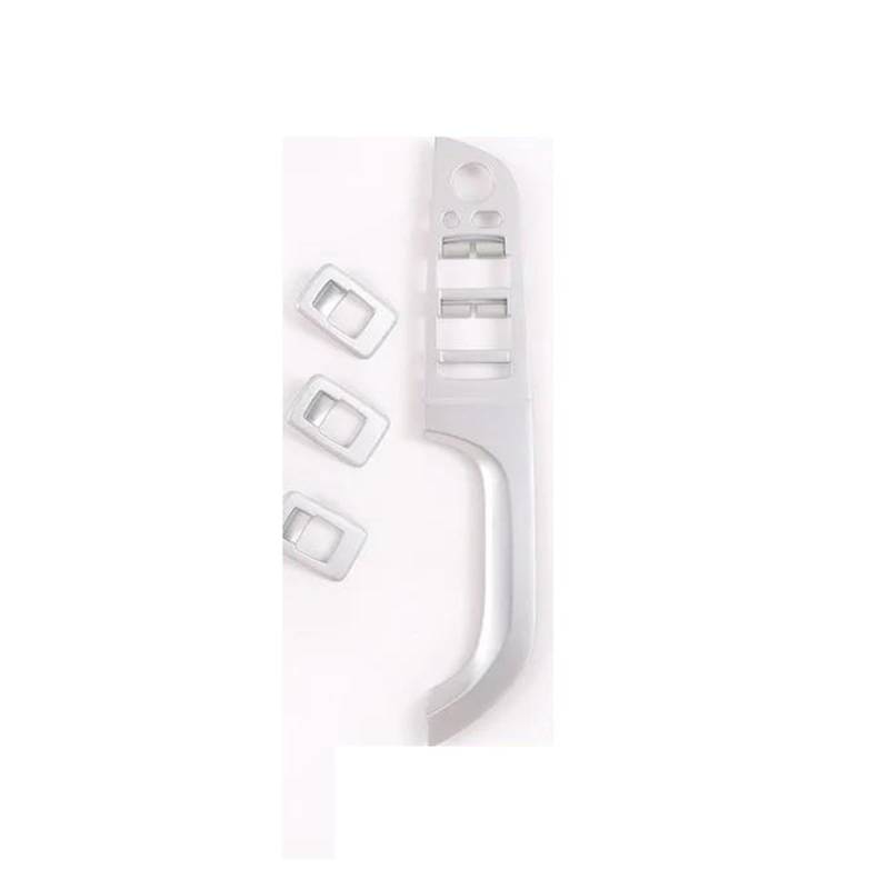 Mittelkonsole Interieur Für 3 Serie E90 E92 2005 2006 2007 2008 2009 2010 2011 2012 Auto Schalter Rahmen Fenster Glas Lift-Taste Trim Aufkleber Innen ABS Bedienfeld Dekoration(Model A-Silver) von KWAYA