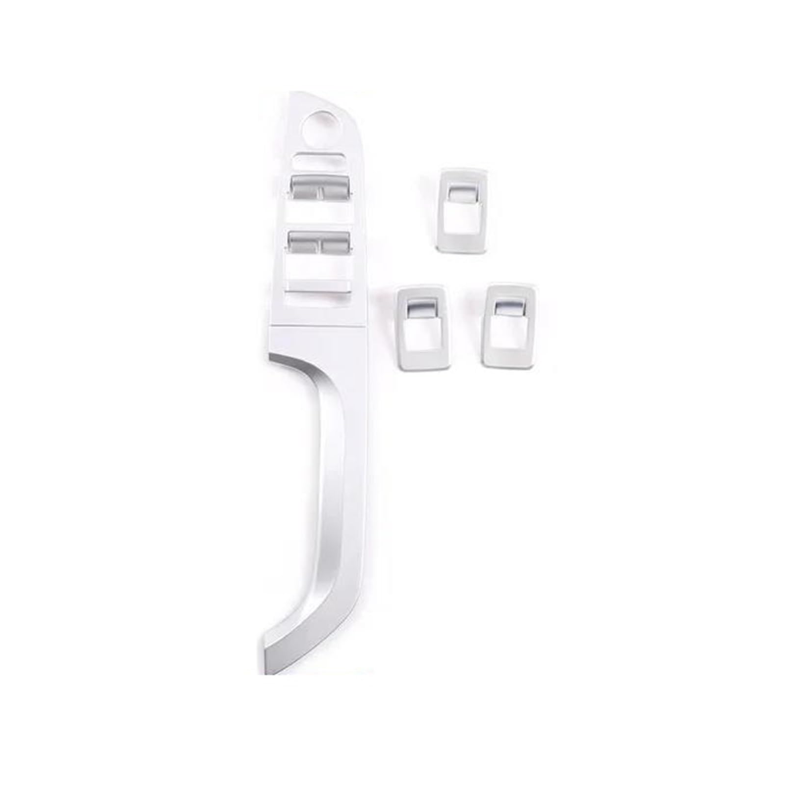 Mittelkonsole Interieur Für 3 Serie E90 E92 2005 2006 2007 2008 2009 2010 2011 2012 Auto Schalter Rahmen Fenster Glas Lift-Taste Trim Aufkleber Innen ABS Bedienfeld Dekoration(Model B-Silver) von KWAYA