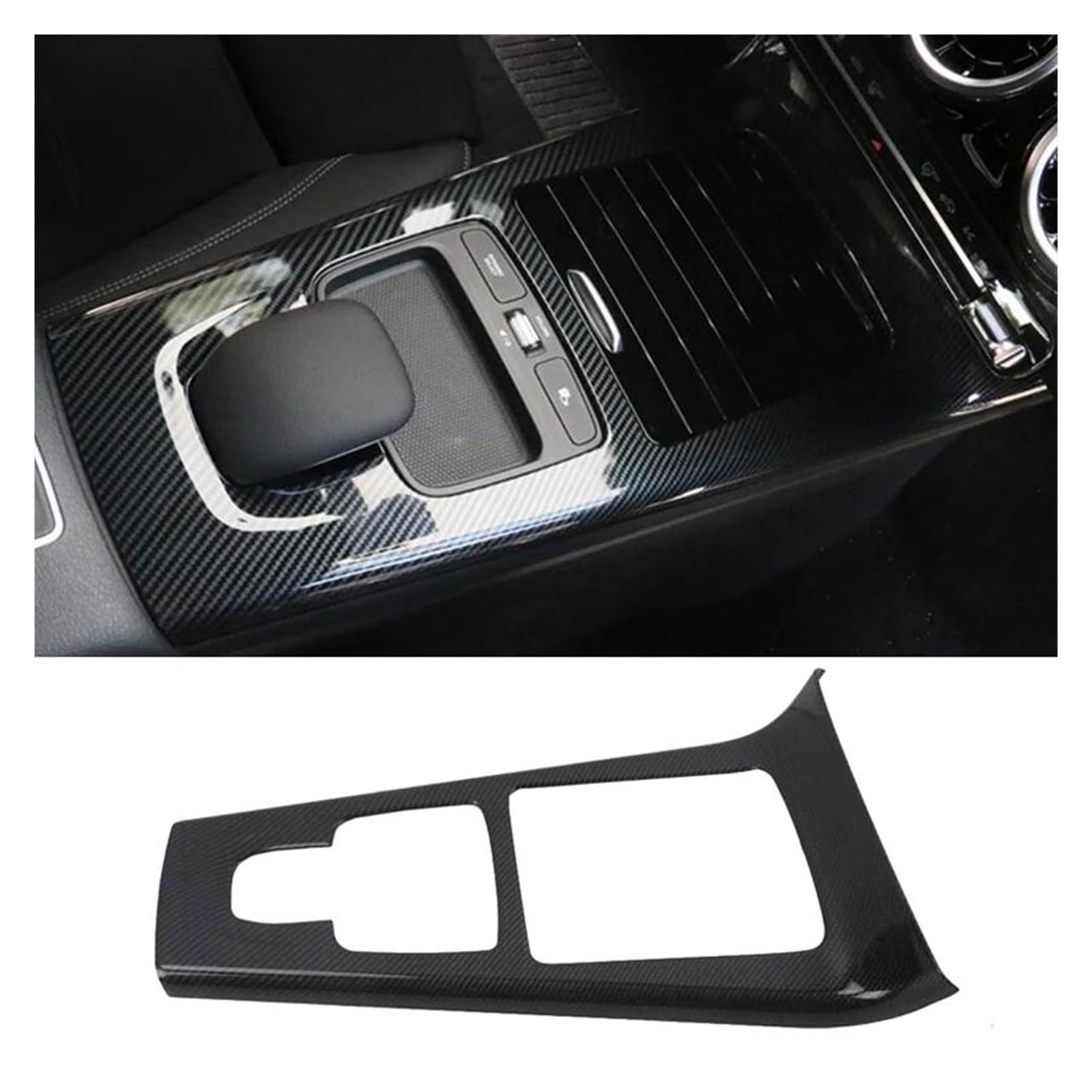 Mittelkonsole Interieur Für A Für Klasse W177 V177 A180 A200 A220 A250 2019 2020 2021 + Auto Front Tür Panel Trim Abdeckung Dekoration Rahmen Bedienfeld Dekoration(Central Control) von KWAYA