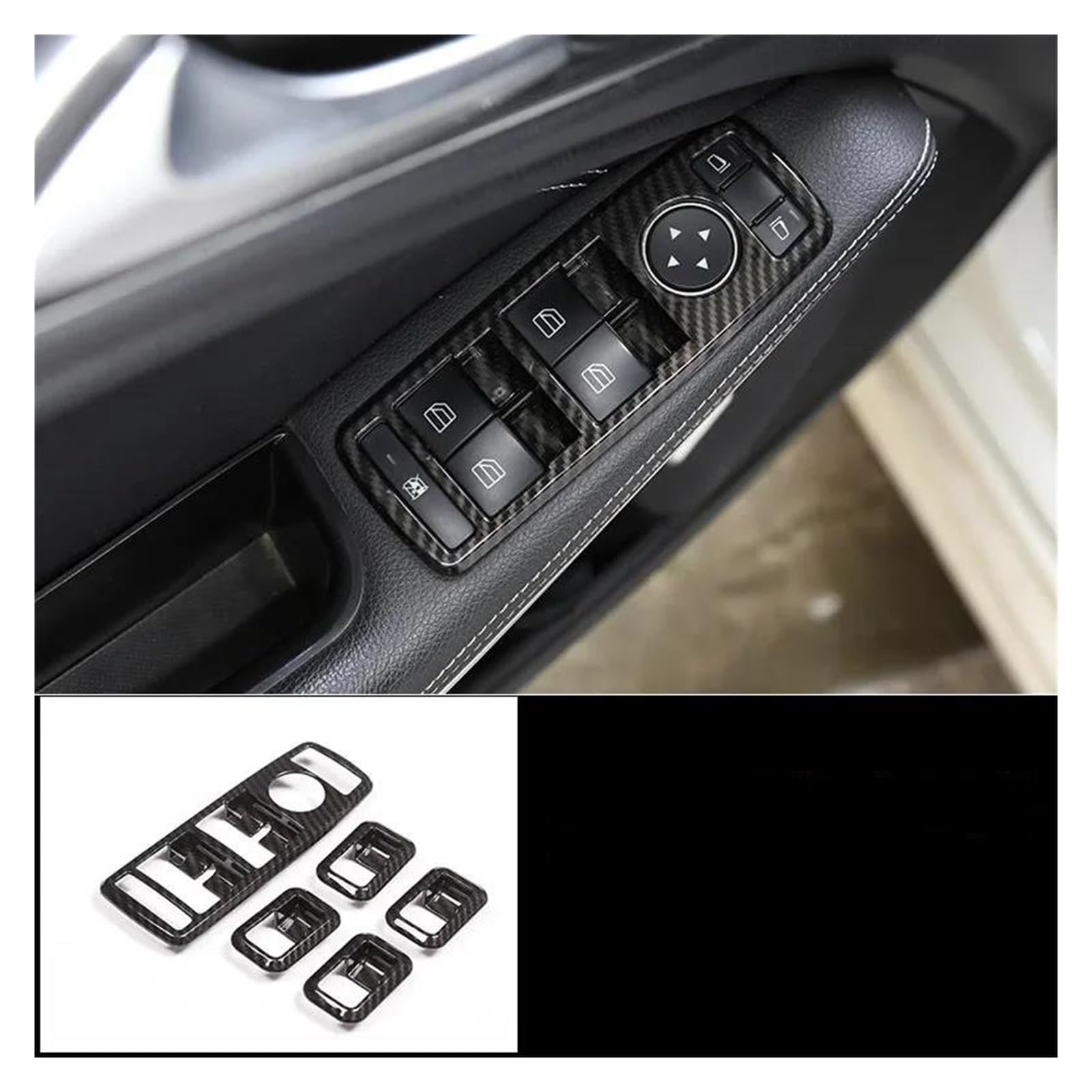 Mittelkonsole Interieur Für C Klasse C180 C200 W204 2009 2010 2011 2012 2013 2007 2008 Auto Abdeckung Trim Rahmen Trim Innen Aufkleber Carbon Faser Bedienfeld Dekoration(15) von KWAYA