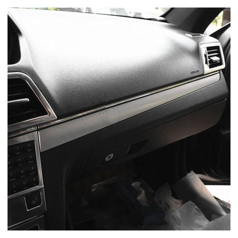 Mittelkonsole Interieur Für E Klasse Für Coupe W207 C207 W20 E200 E260 E300 2009 2010 2011 2012 2013 Auto Tür Panel Trim Streifen Carbon/Silber Bedienfeld Dekoration(2 Door E d) von KWAYA