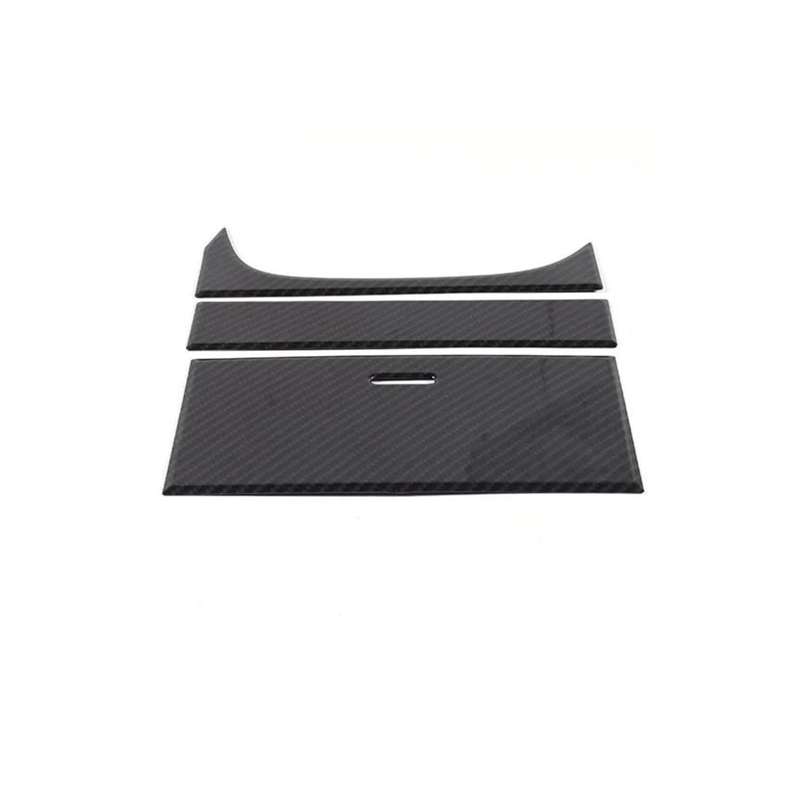 Mittelkonsole Interieur Für J&aguar Für F-Type 2013 2014 2015 2016 2017 2018 2019 2020 2021 2022 2023 2024 Auto Center Console Storage Box Panel Abdeckung Borte Aufkleber Bedienfeld Dekoration(Carbon von KWAYA