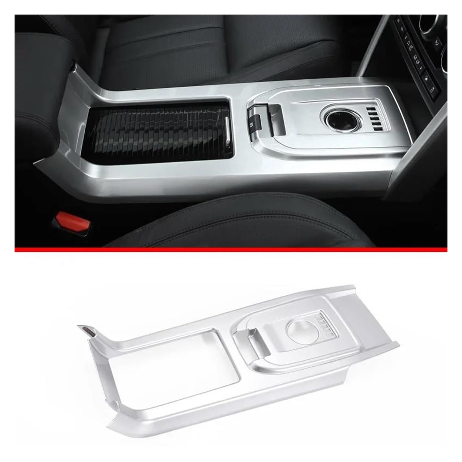 Mittelkonsole Interieur Für L&and Für R&Over Für D&ISCOVERY Für S&Port 2015 2016 2017 2018 2019 2020 Auto Center Konsole Shift Panel Abdeckung Trim Innen Bedienfeld Dekoration(Silver) von KWAYA