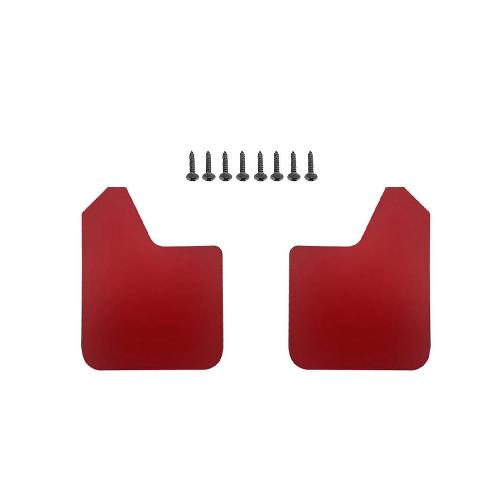 Spritzlappen Universal Für Auto P&ickup SUV Van T&ruck Rally Sport Schmutzfänger Schmutzfänger Spritzschutz Kotflügelverbreiterungen Vorne Hinten Schmutzfänger Schutz(2pcs red) von KWAYA