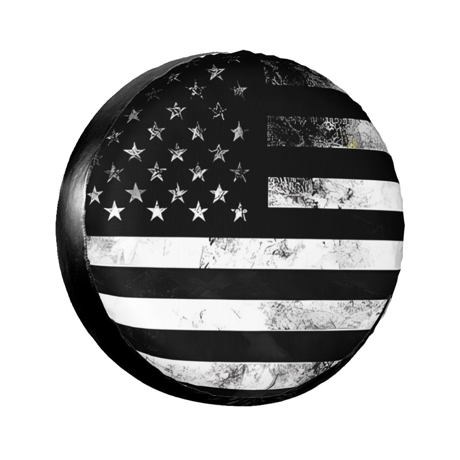 Radschützer im Grunge-Stil mit USA-Flagge, universelle Passform für 16-Zoll-Anhänger, Wohnmobil-, SUV- und LKW-Wohnwagenzubehör. von KWQDOZF