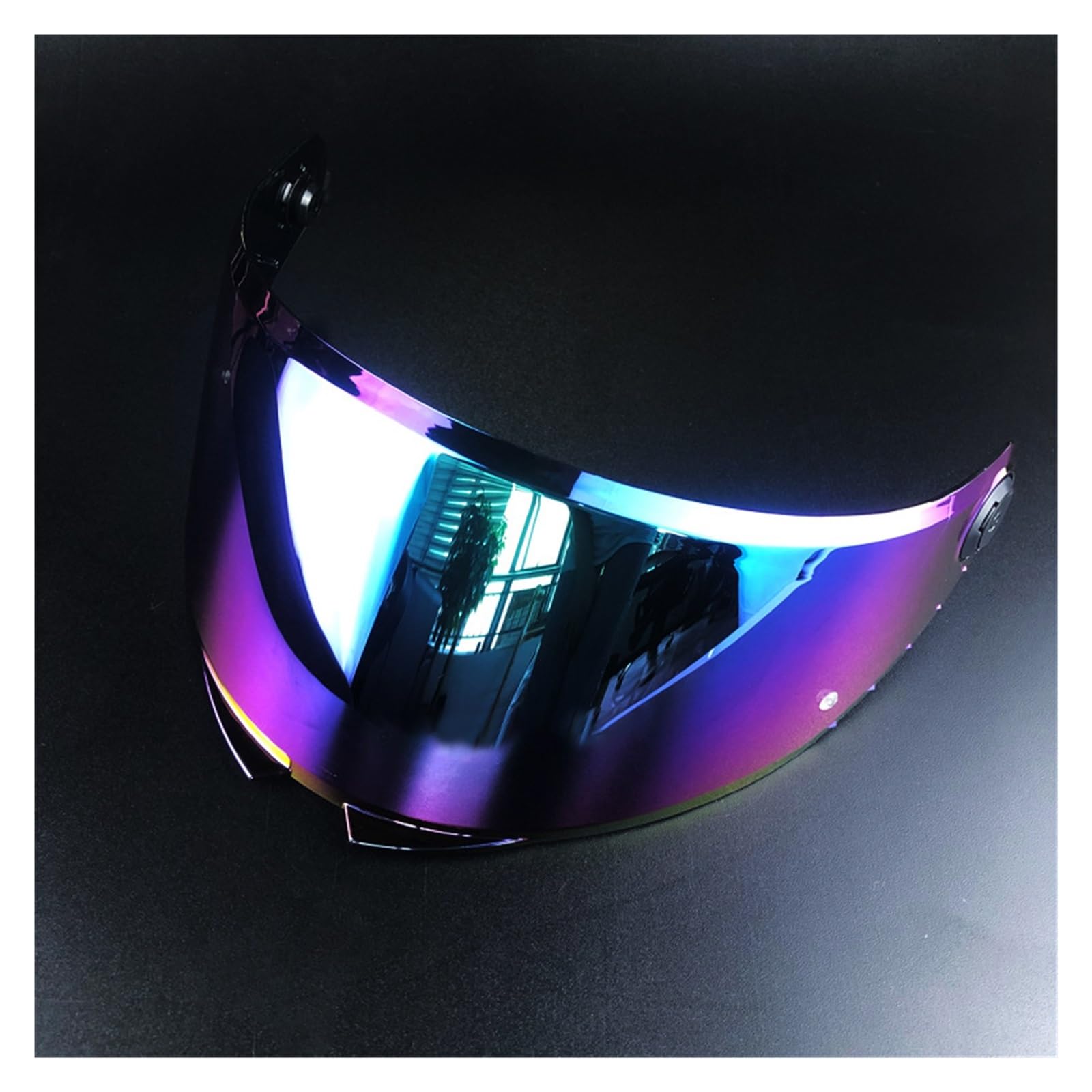 Motorrad Helmvisierlinse, Helmvisier Visier Abnehmbares Motorrad Integralhelm Schutzbrille Motorradhelm Zubehör(Purple) von KWTN