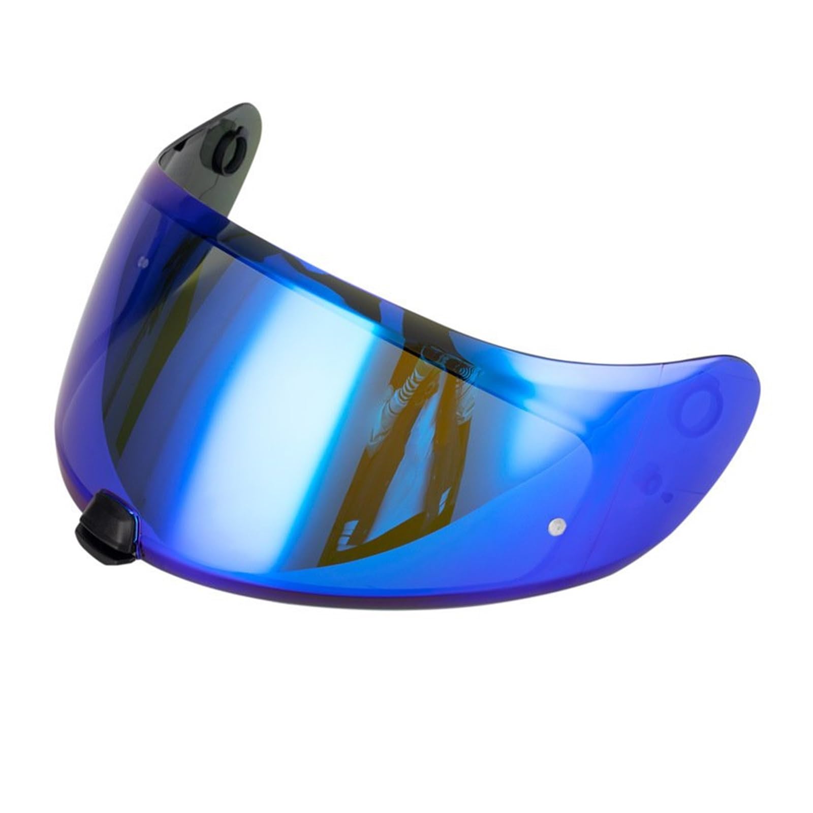 Motorrad Helmvisierlinse, Helmvisier Visier Winddicht Kratzfest UV-Schutz Motorradhelm Integralzubehör Helmbrille(Blau)(Blue) von KWTN