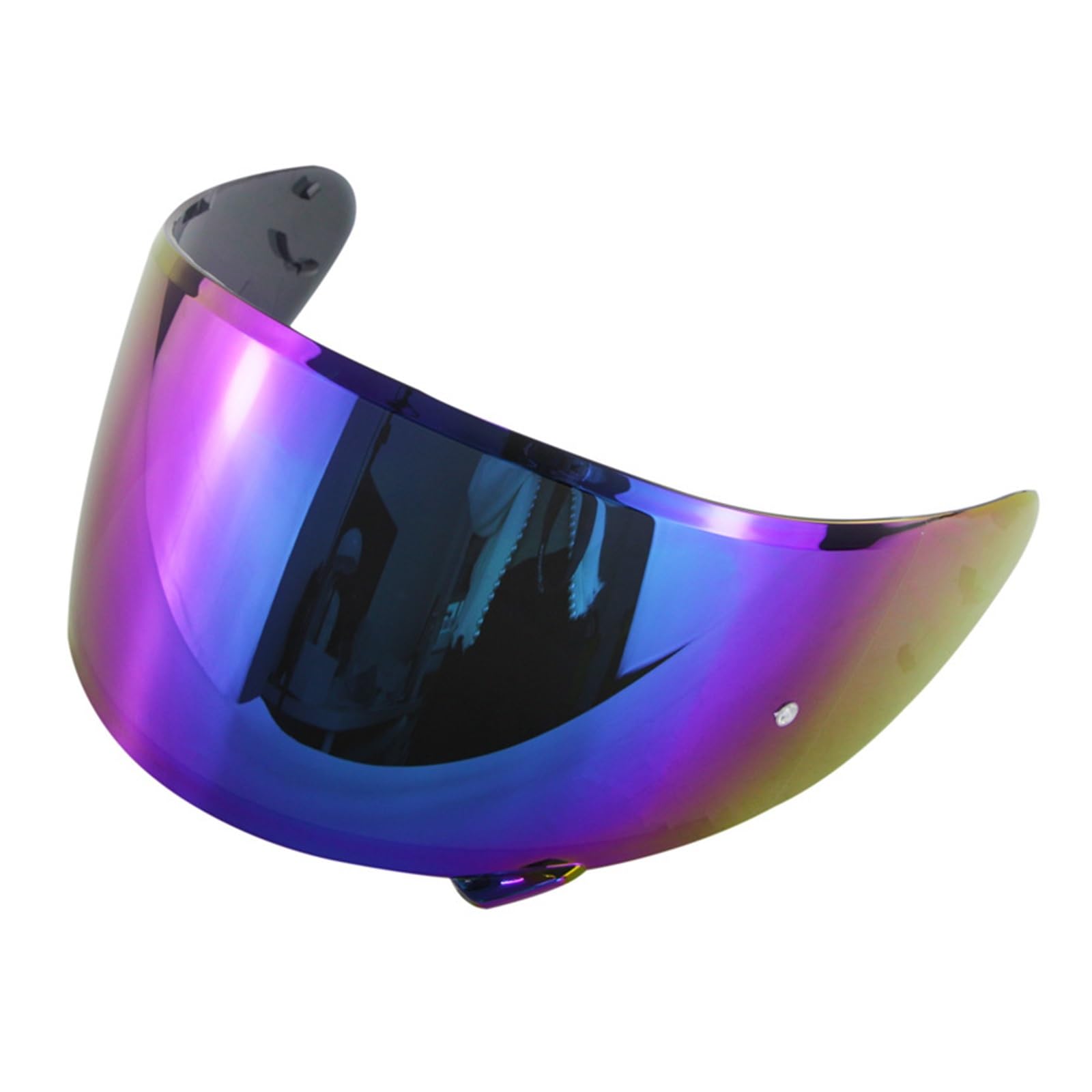 Motorrad Helmvisierlinse, Motorradhelmvisier UV-Kratzschutz Windschutzscheibe Motorradhelmzubehör Visierbrille(Rot)(Color) von KWTN