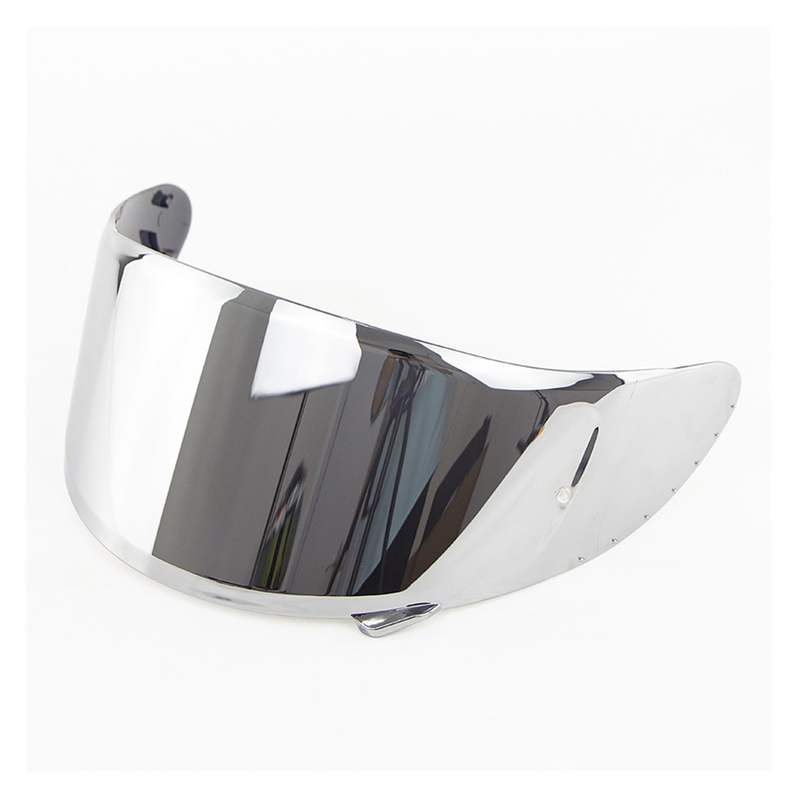 Motorrad Helmvisierlinse, Motorradhelmvisier UV-Kratzschutz Windschutzscheibe Motorradhelmzubehör Visierbrille(Rot)(Silver) von KWTN