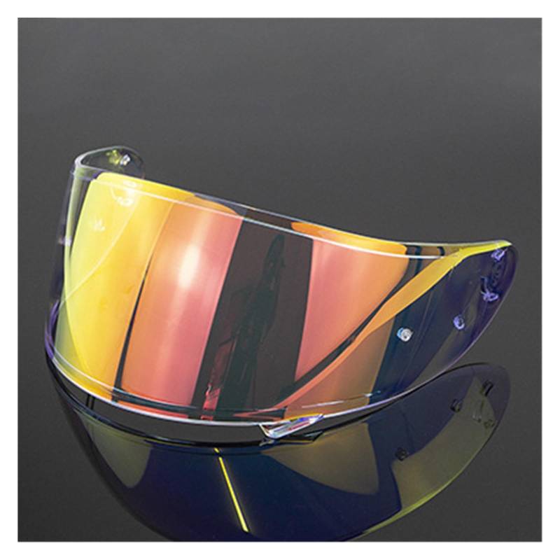 Motorrad Helmvisierlinse, Motorradhelmvisier Visier UV-Schutz Kratzfestes Windschutzscheibenzubehör Helmbrille(Rot)(Red) von KWTN