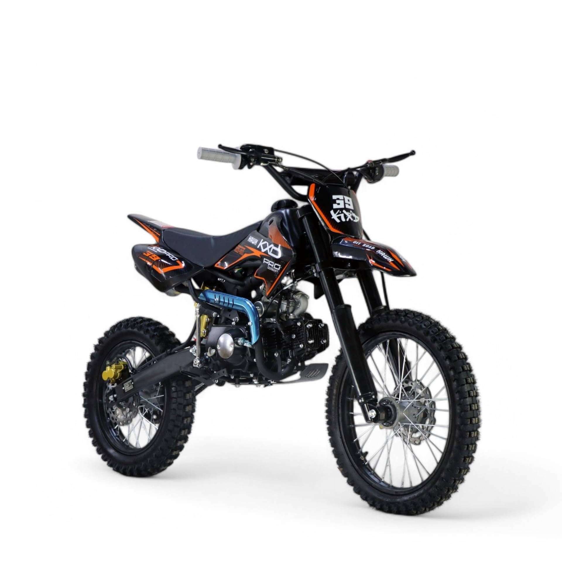 KXD 607 E+K Hawk Dirtbike CrossBike Enduro Dirt Bike Pocket Pitbike PocketBike Motocross Motorrad Motorbike Motorsport Pit Pocket Vollcross Enduro Rennsport Offroad Mountainbike orange von KXD