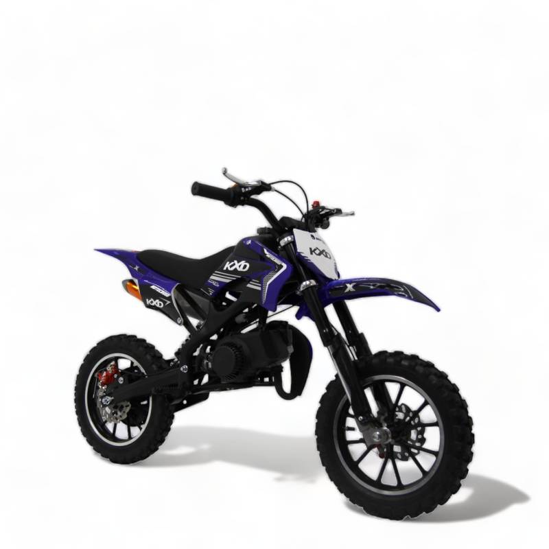 KXD 701 49ccm Dirt Bike Dirtbike CrossBike Enduro Dirtbike Pocket 49cc Pitbike PocketBike Motocross Motorrad Motorbike Motorsport Pocket Vollcross Crossbike OVP (blau, KXD 701 49ccm 2T) von KXD