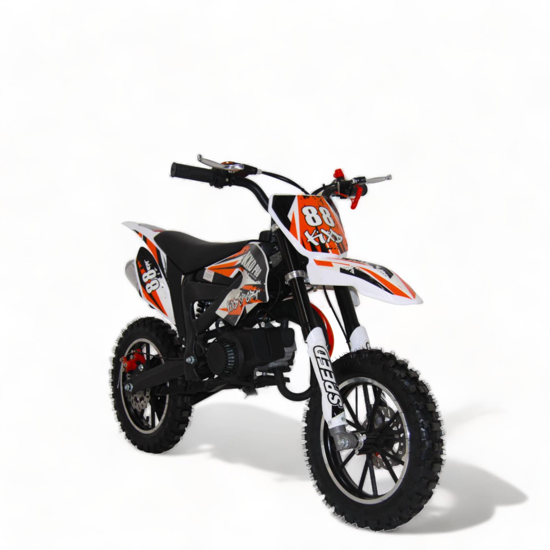 KXD 706 49ccm 2Takt Dirt Bike Dirtbike CrossBike Kinder Enduro pocket 49cc Bis 45 km/h Pitbike PocketBike Motocross Motorrad Motorbike Motorsport Pocket Vollcross Crossbike grün von KXD