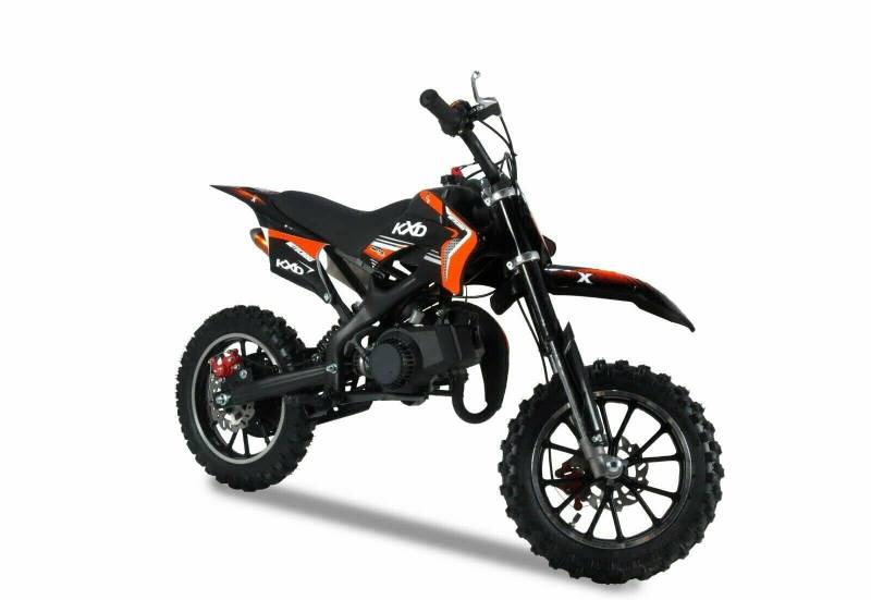 KXD 701A 49ccm 2Takt Dirt Bike Dirtbike CrossBike Enduro pocket 49cc Bis 45 km/h Pitbike PocketBike Motocross Motorrad Motorbike Motorsport Pocket Vollcross Crossbike OVP orange von KXD