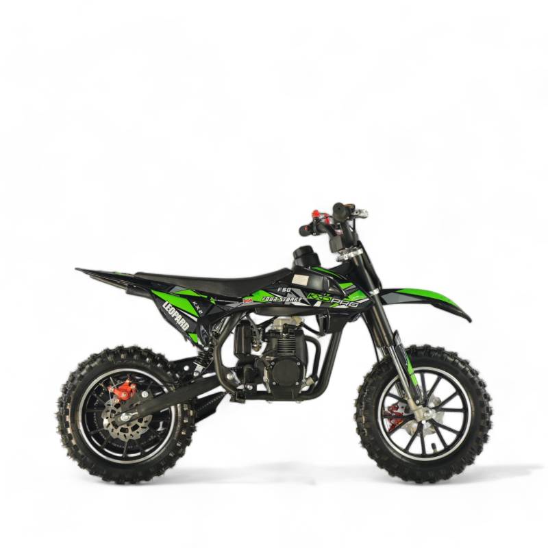 KXD 705 49ccm 4T Leopard Dirtbike kinder Dirt Bike CrossBike Enduro DirtBike pocket 49cc Pitbike PocketBike Motocross Motorrad Motorbike Motorsport Pocket Vollcross Crossbike Grün von KXD