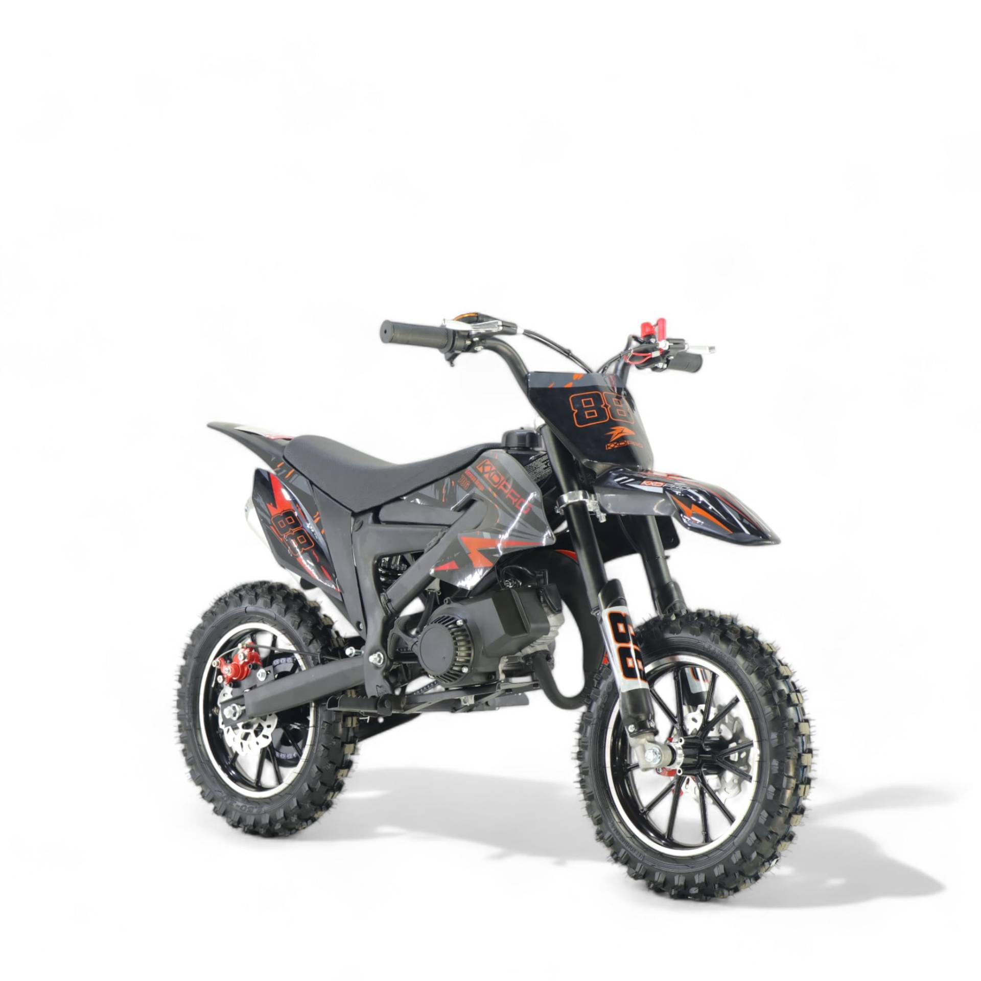 KXD 706A 49ccm 2T kinder Dirt Bike Dirtbike CrossBike Enduro pocket 49cc Pitbike PocketBike Motocross Motorrad Motorbike Motorsport Pocket Vollcross Crossbike (orange) von KXD