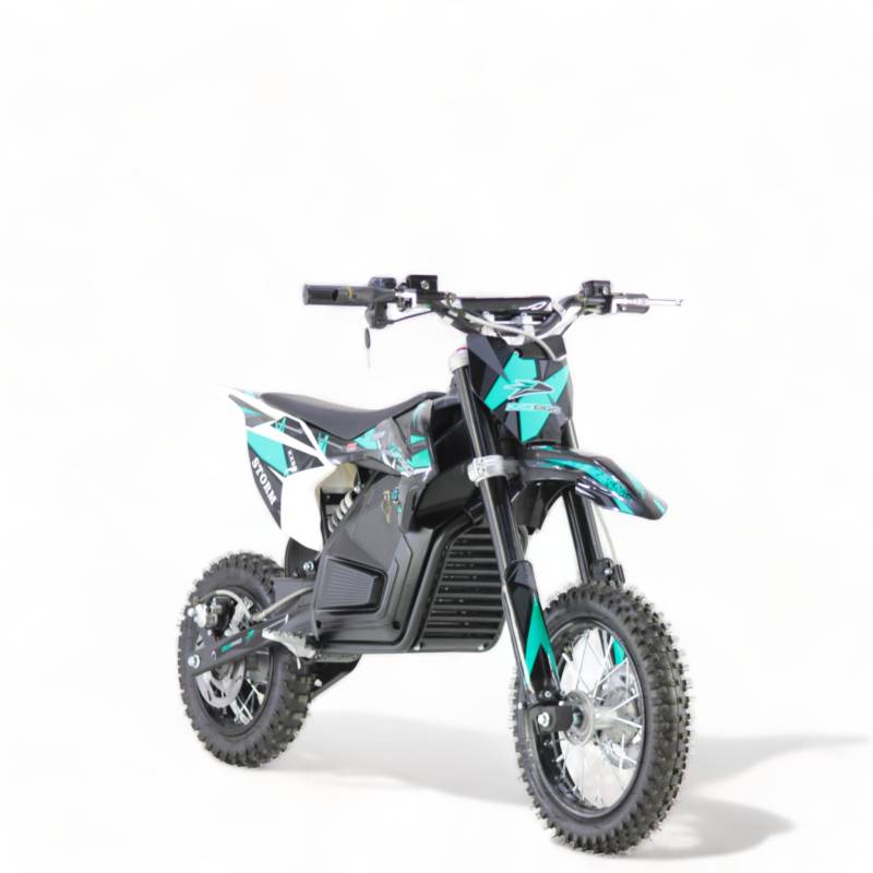 KXD KXD 707 Elektro 14/12" 48V 12Ah 1000W Motocross Dirtbike Kinder Dirt Bike CrossBike pocket Pitbike Kinderbike Rennbike Minibike Bike Pocket Türkis von KXD