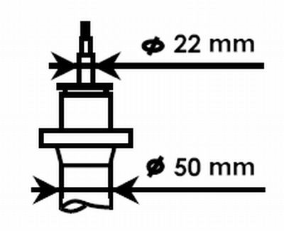 Stoßdämpfer Vorderachse KYB 324703 von KYB