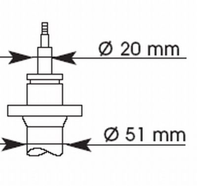 Stoßdämpfer Vorderachse KYB 374008 von KYB