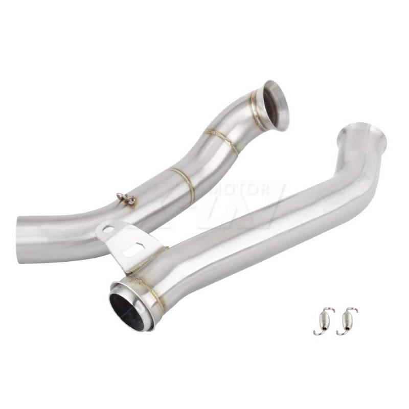 for KTM Duke 690 2013 2014 2015 2016 2017 2018 2019 Motorrad Auspuff Middle Link Pipe Abgaskrümmer von KYN